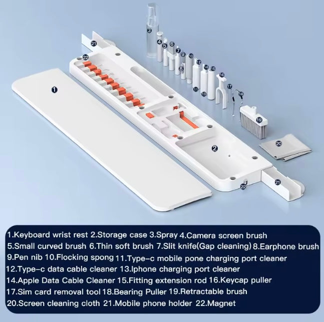 22 In 1 Digital Cleaning Kit Keyboard